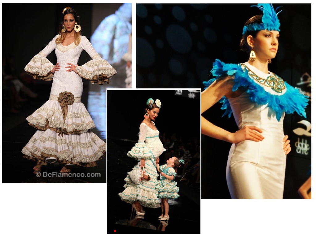 Trajes de flamenca blancos